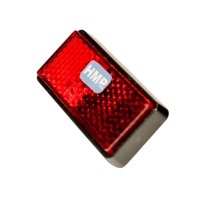 HMParts Reflektor R&uuml;ckstrahler rot eckig klein Fahrrad